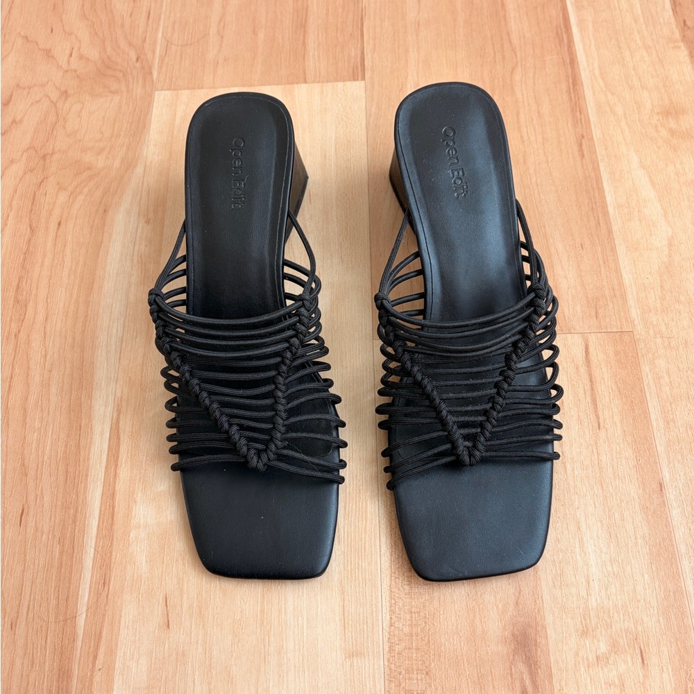Open Edit Clover Heeled Sandal